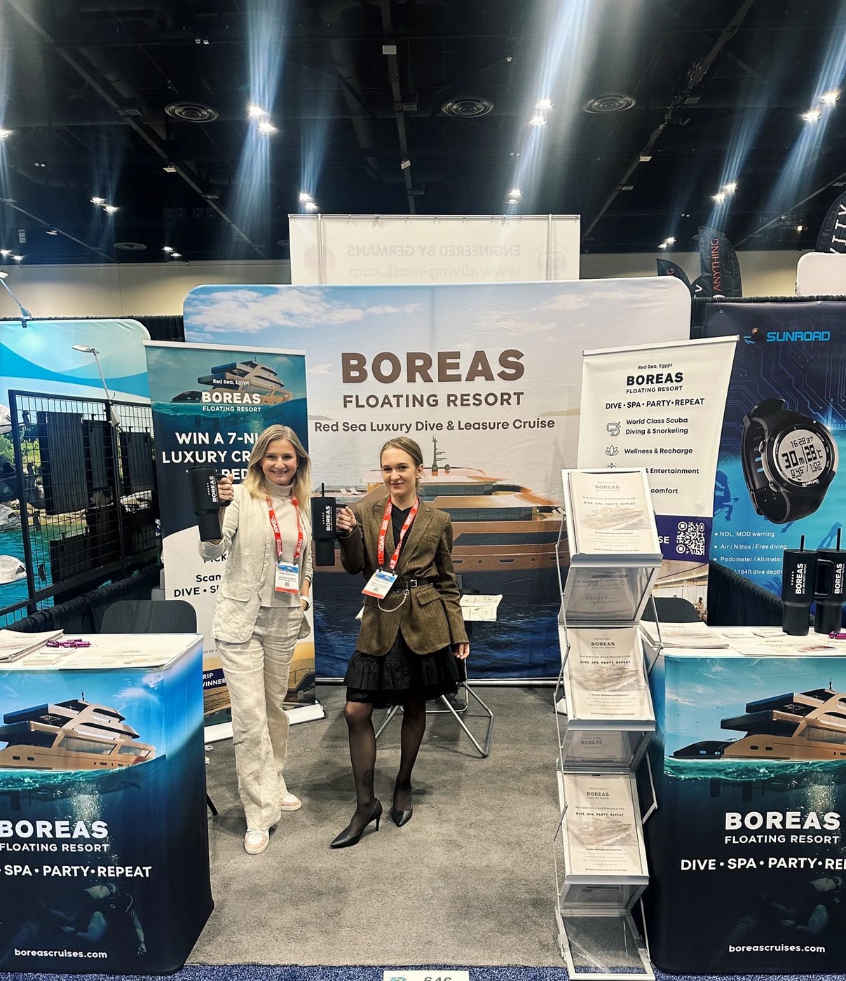 Boreas stand at DEMA Show, Orlando, 2025