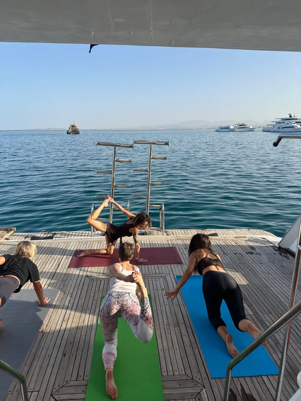 Yoga on deck