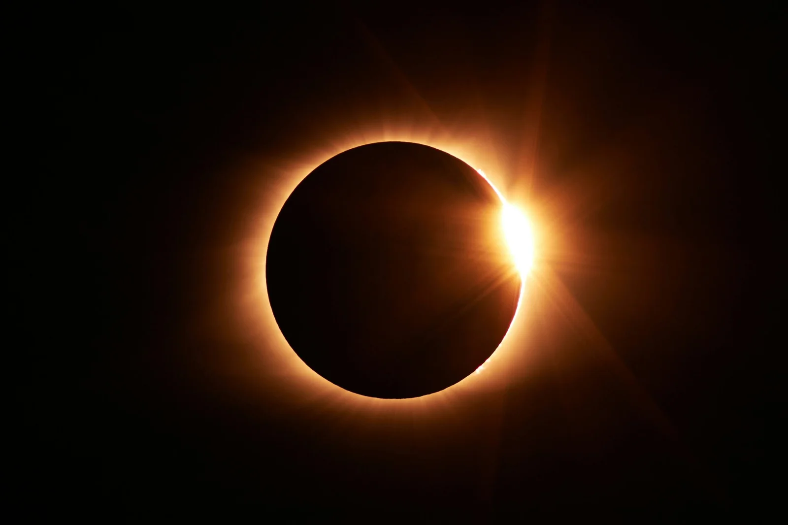 The corona of a total solar eclipse