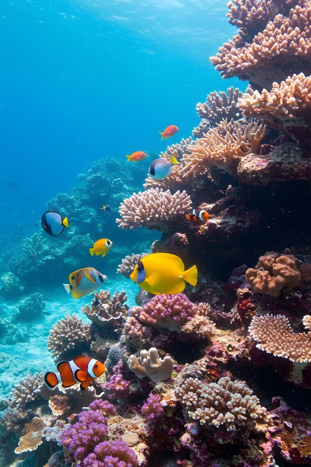 Diver on a reef